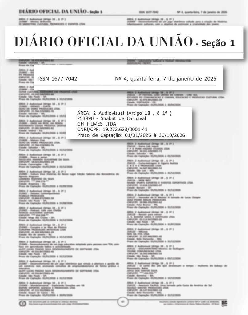Publicação no Diário Oficial da União